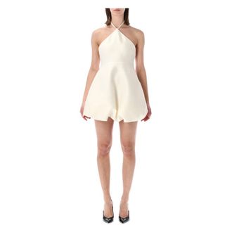 Balenciaga Mini Jurk - Dames - Jurken - Beige - Maat: XS Zijde