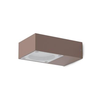 Netlighting Sirio Outdoor Wall Down Lamp Coffee IP65 in Brown