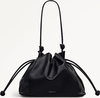 Radley London Black Medium Drawstring Cross Body Bag The Roxburgh SS26 Radley London