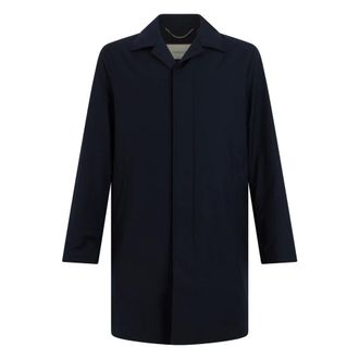 Canali Heren, Mantels, Blauw, Maat: 2XL Viscose