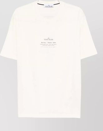 Stone Island crew neck t shirt front and back print