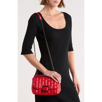 Longchamp Brioche Small Leather Shoulder Bag in Red at Nordstrom Rack