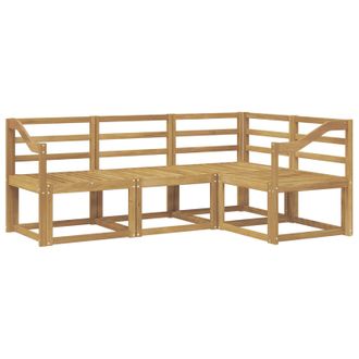 vidaXL Conjunto De Sof&aacute;s De Exterior 4 Pcs Blanco Vidaxl