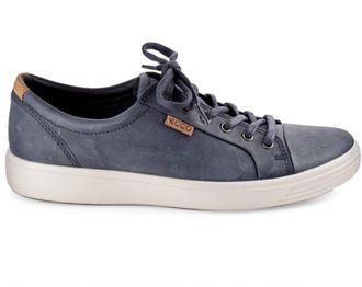 Ecco Mens Soft 7 Sneaker In Marine