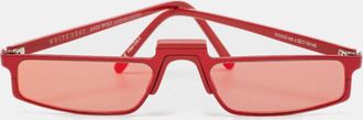 Andy Wolf X White Heat Red Mirror Muhren Rectangle Sunglasses