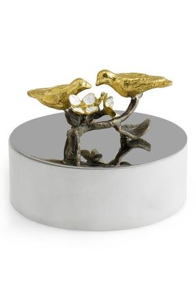 Michael Aram Lovebirds Trinket Box in Multi White at Nordstrom