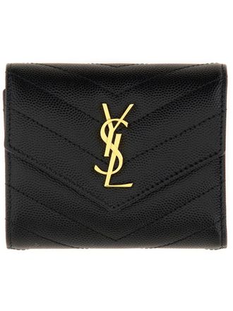 Saint Laurent Cassandre Matelassé Multi-Fold Wallet-Donna