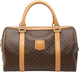 Celine Pre-owned Handbags, female, Brown, Size: ONE SIZE Pre-owned Boston Bag