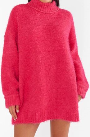 Show me your Mumu Coziest Here Tunic Sweater In Pink Rose Knit