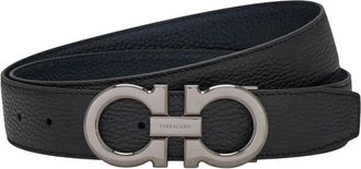 Ferragamo Omkeerbare riem - Heren - Accessoires - Blauw - Maat: 105 CM Leer