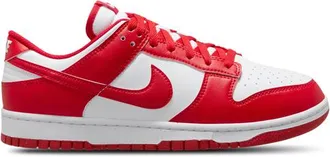 Nike Mens Dunk Low Retro Bttys - Basketball Shoes White/University Red/White Size 10.0