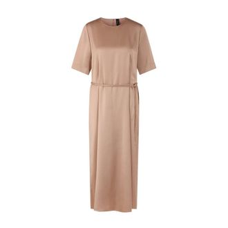 Marc Cain Dames, Jurken, Bruin, Maat: 2XL Satijn