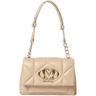 Love Moschino Shoulder Bags, female, Beige, Size: ONE SIZE Shoulder Bags