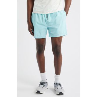 Vintage Summer Swimwear Vintage Wash Water Repellent Stretch Volley Swim Trunks in Aqua at Nordstrom, Size Xx-Large