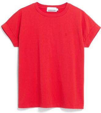 Armedangels Idaa Logo T-Shirt f&uuml;r Damen | rot