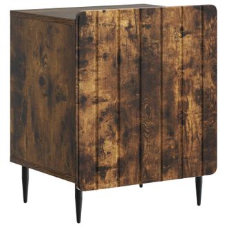 vidaXL Armario De Noche Roble Ahumado 43 X 34,5 X 52 Cm Vidaxl