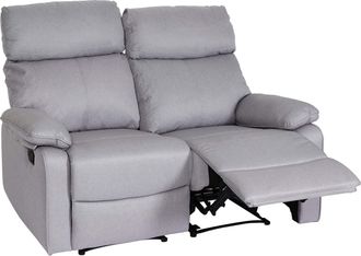 Hhg Sill&oacute;n De Cine 2 Plazas Hhg 136, Sill&oacute;n Reclinable Sill&oacute;n Tv Sof&aacute;, Reposabrazos Reclinable Nosag Suspensi&oacute;n Tela/textil, Gris Claro