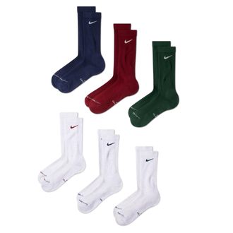Nike Unisex Everyday Elevated Crew Socks (6 Pairs) in Multicolor | HQ8021-907