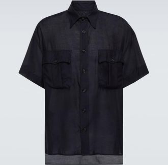 Giorgio Armani Jersey bowling shirt