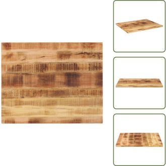 vidaXL Tavolo in mango - vidaXL Piano per Tavolo 90x80x3,8 cm Rettangolare Legno Mango Grezzo - Piano in legno grezzo
