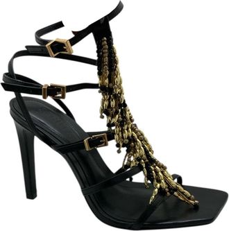 Schutz Sandal met hoge hak - Dames - Sandalen met hakken - Zwart - 37 EU - Leer - Schoenen