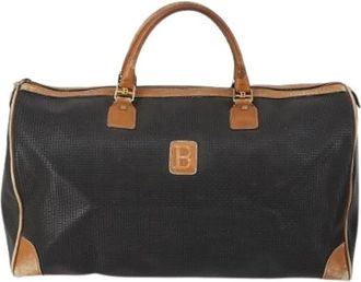 Bally Pre-owned Shoulder Bag - Dames - Vintage Weekendtas - Zwart - ONE Size - Leer - Vintage