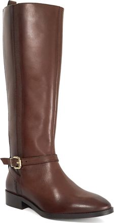Dune London Womens Ladies Tillies - Leather Knee High Boots - Brown - Size UK 7