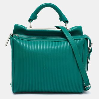 3.1 Phillip Lim Ryder Green Leather Top Handle Bags