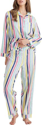 Papinelle Sleepwear Birthday Cotton Pajamas in Birthday Stripe at Nordstrom Rack, Size X-Small