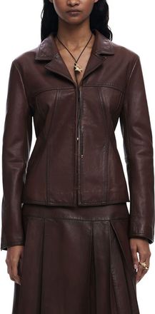 Desigual Leather Coat in Brown at Nordstrom, Size Small