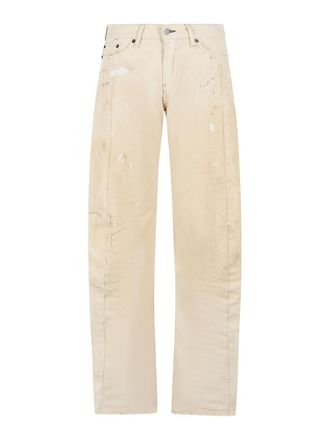 Acne Studios 2006F Loose Fit White Cotton Jeans
