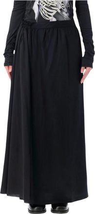 Our Legacy Maxi Skirts, female, Black, Size: S Beach Long Skirt