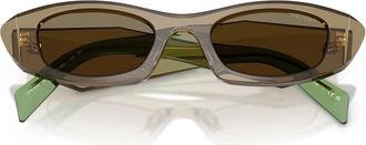 Prada Sunglasses, unisex, Brown, Size: 50 MM Prb16S Sunglasses
