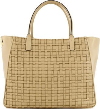 Valentino Garavani VLogo Bold grote leren shopper - Beige