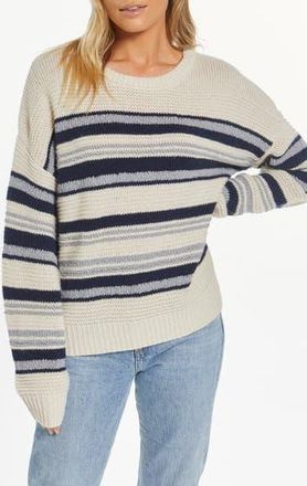 Thread & Supply Orla Sweater in Navy Multi Stripe at Nordstrom Rack, Size Medium