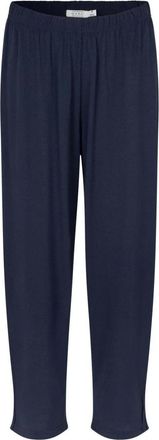 Masai Wijde pasvorm Navy Blauwe Broek - Dames - Straight fit broeken - Blauw - XS - Broeken