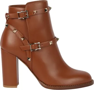 Valentino Rockstud Leather Booties