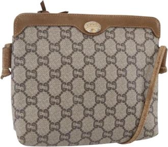 Gucci Pre-owned Cross Body Bags, female, Beige, Size: ONE SIZE Pre-owned Plastic Cross Body Bag