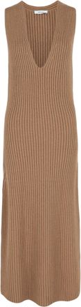 Ferragamo Sleeveless Ribbed Knit Dress