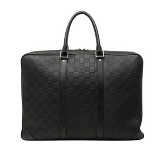 Louis Vuitton Pre-owned Vintage Business Bag - Heren - Pre-owned - Zwart - Maat: ONE Size Leer