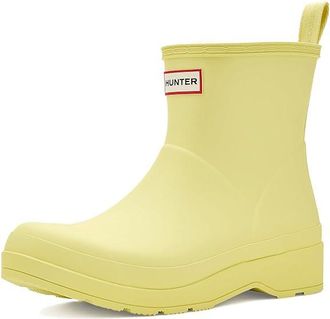 Hunter Play Shrt Scp Bt Womens Rain Boots Yellow : 10 M