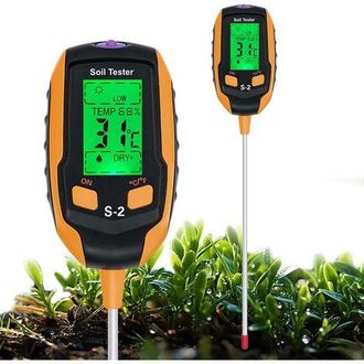 OEM Medidor De Suelo 5 En 1, Con Pantalla Lcd Retroiluminada Para Medir La Humedad, El Ph, La Temperatura, La Humedad Ambiental Y La Luz Solar, Ideal Para