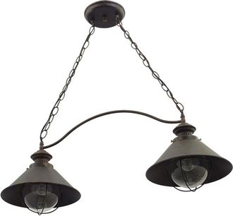 Fabrilamp Fabrilamp - L&aacute;mpara De Techo Bolzano 2xe27 L.76xan.25xal.reg.cm Marron