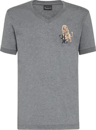 Billionaire Boys Club T-Shirt V-Neck Lion - Heren - T-shirts - Grijs - XS - Katoen - Tops