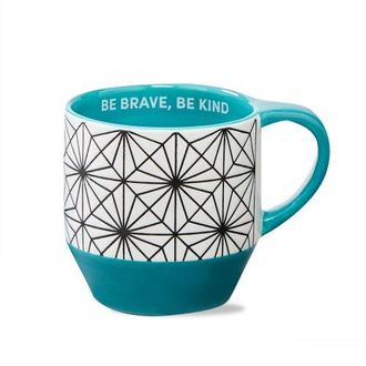 Tag Be Brave Be Kind Mug Aqua Earthenware Everyday in Blue at Nordstrom