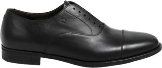 Fratelli Rossetti Stringata in pelle con taglio - Heren - Nette schoenen - Zwart - 46 EU - Leer - Schoenen