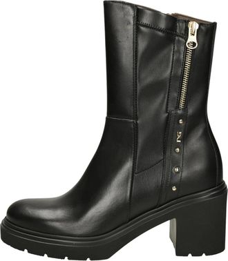 Nero Giardini Tronchetto Tacco Medio - Dames - Schoenen - Zwart - Maat: 40 EU Leer