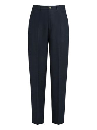 Brunello Cucinelli belt-loops tailored trousers - Blue