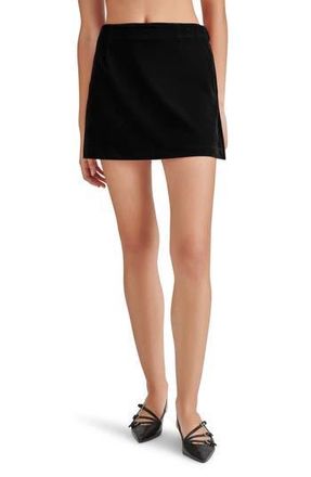 Steve Madden Cindi Velvet Miniskort in Black at Nordstrom Rack, Size X-Large