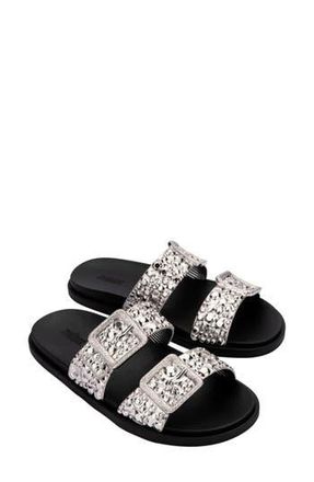 Melissa Lust Slide Sandal in Onyx Black at Nordstrom Rack, Size 8
